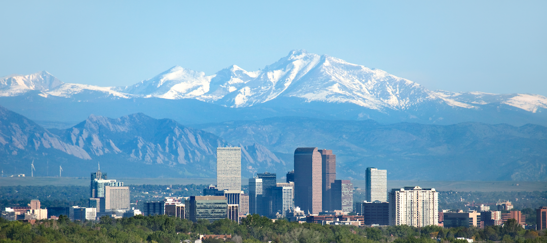 Photo of the Denver skyline.